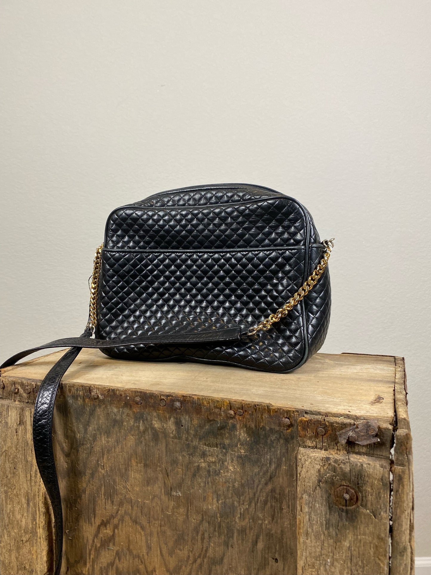 Vintage black crossbody bag