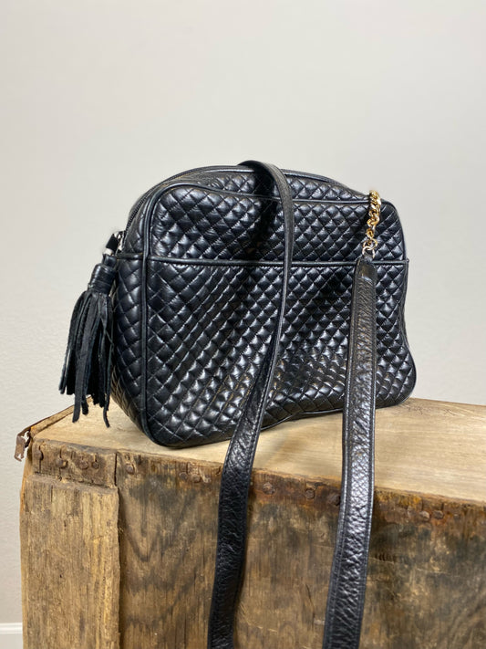 Vintage black crossbody bag